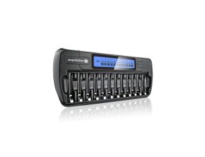 Ładowarka akumulatorków Ni-MH profesjonalna everActive NC-1200 na 12 akumulatorków