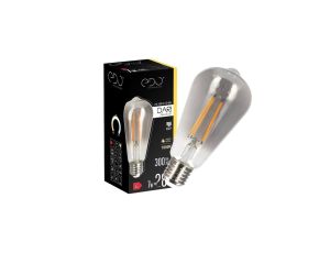 Żarówka dekoracyjna DARI LED Filament 7W, E27, 1800K, 300 lm, 230V, SMOKE ST64, EDO777623 EDO