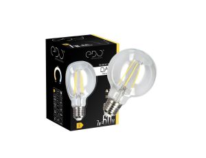 Żarówka dekoracyjna DARI LED Filament, 7W, E27, 3000K, 806lm, 230V, CLEAR G80, EDO777631 EDO