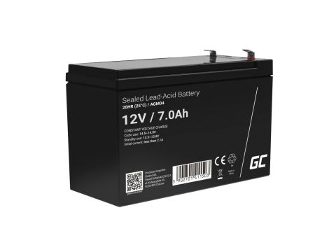 Green Cell AGM VRLA 12V 7Ah bezobsługowy akumulator do UPS