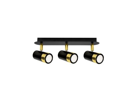 Lampa sufitowa DANI BLACK/GOLD 3xGU10 MLP6238 Milagro