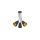 Lampa sufitowa elastyczna WIRE GOLD 827 TK LIGHTING