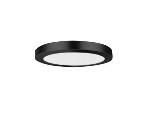 Plafon YORK LED 24W barwa biała ciepła 3000K czarny montaż natynkowy lub podtynkowy Light Prestige
