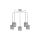 Lampa wisząca LOUISE GREY 5xE27 MLP647 Milagro