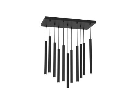 Lampa wisząca MONZA BLACK 11xG9 max 8W LED MLP8844 Milagro