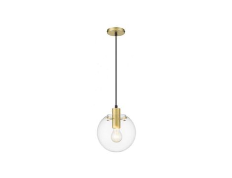 Lampa wisząca złota z serii Puerto z transparentnym szklanym kloszem LP-004/1P S GD Light Prestige