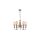 Żyrandol GRADO do eleganckiego salonu z kloszami z tkaniny 5xE14 LP-888/5P Light Prestige