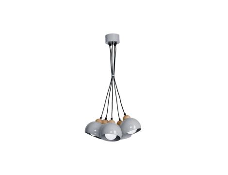 Lampa wisząca DAMA GRAY 5xE27 MLP6390 Milagro