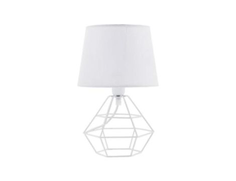 Lampka nocna/biurkowa/gabinet TK Lighting DIAMOND WHITE 844