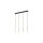 Lampa wisząca na listwie PIANO GOLD 6422 TK LIGHTING