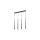 Lampa wisząca na listwie PIANO BLACK 6414 TK LIGHTING