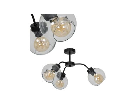 Lampa sufitowa SOFIA CLEAR 3xE27 MLP6593 Milagro
