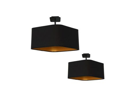 Lampa podsufitowa NAPOLI BLACK/GOLD 1xE27 ML6367 Milagro