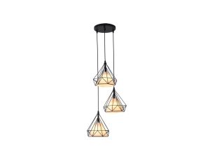 Lampa wisząca Nola 3 czarna LP-076/3P Light Prestige