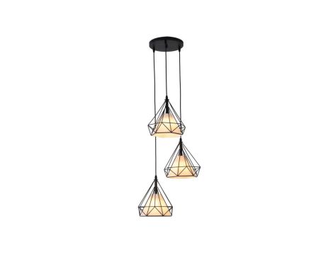Lampa wisząca Nola 3 czarna LP-076/3P Light Prestige