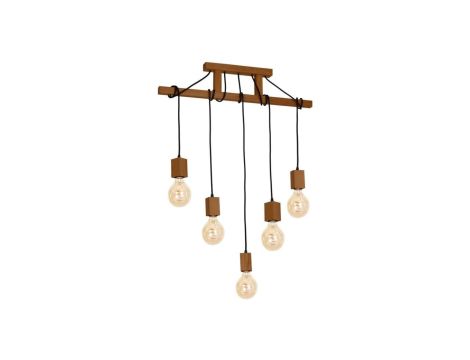 Lampa Wisząca JACK 5xE27 Dąb MLP4358 Milagro