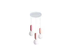 Lampa wisząca Rubi 3 różowa LP-044/3P Pink Light Prestige
