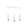 Lampa wisząca DANI WHITE/GOLD 3xGU10 MLP6236 Milagro