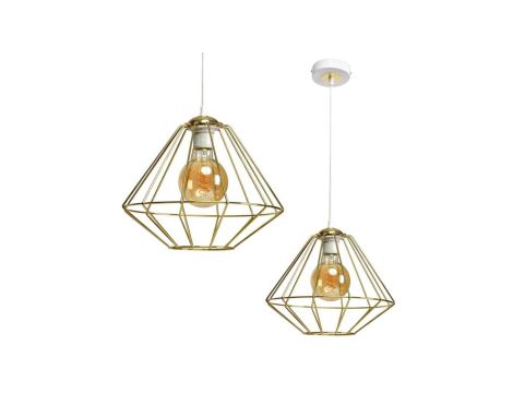 Lampa wisząca LUPO WHITE/GOLD 1xE27 MLP6266 Milagro