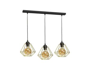 Lampa wisząca LUPO BLACK/GOLD 3xE27 MLP6271 Milagro