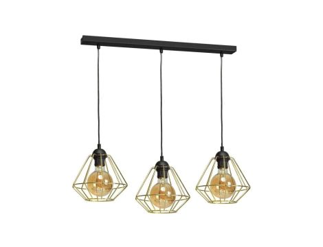 Lampa wisząca LUPO BLACK/GOLD 3xE27 MLP6271 Milagro
