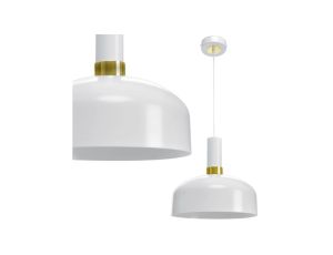 Lampa wisząca MALMO WHITE/GOLD 1xE27 MLP6197 Milagro