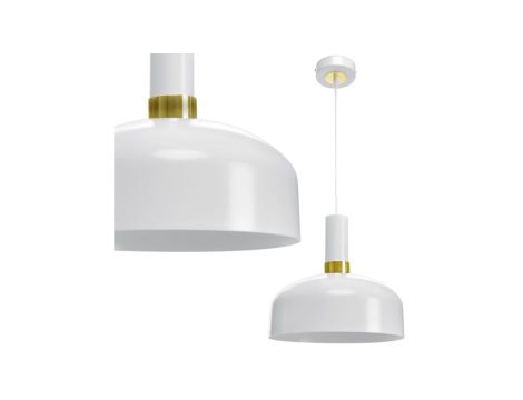 Lampa wisząca MALMO WHITE/GOLD 1xE27 MLP6197 Milagro