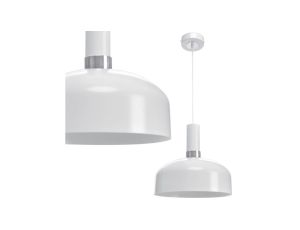 Lampa wisząca MALMO WHITE/CHROME 1xE27 MLP6202 Milagro