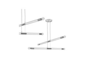 Lampa wisząca BASTONE WHITE / CHROME 4xE14 MLP6567 Milagro