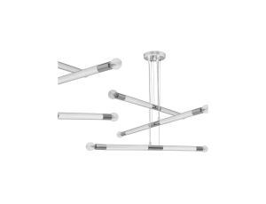 Lampa wisząca BASTONE WHITE / CHROME 6xE14 MLP6568 Milagro