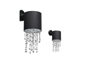 Kinkiet ALMERIA BLACK/CHROME 1xE27 MLP6428 Milagro