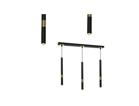 Lampa wisząca MONZA BLACK / GOLD 3xG9 8W MLP6334 Milagro