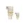 Kinkiet ALMERIA WHITE/GOLD 1xE27 MLP6443 Milagro