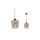 Lampa wisząca SANTIAGO AMBER 1xE27 MLP6607 Milagro
