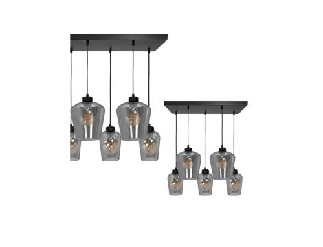 Lampa wisząca SANTIAGO SMOKED 5xE27 MLP6616 Milagro