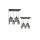 Lampa wisząca SANTIAGO SMOKED 5xE27 MLP6616 Milagro