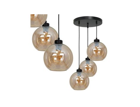 Lampa wisząca SOFIA AMBER 3xE27 MLP6584 Milagro