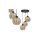 Lampa wisząca SOFIA AMBER 3xE27 MLP6584 Milagro