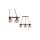 Lampa wisząca ULF BLACK / WOOD 3xE27 60W MLP6193 Milagro