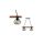 Lampa wisząca ULF BLACK / WOOD 2xE27 60W MLP6192 Milagro