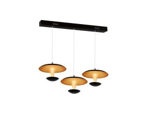 LAMPA WISZĄCA COSTA 3x12W LED CZARNA ML360 Milagro