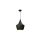 Lampa wisząca Caselle do industrialnego salonu czarna 1xE27 LP-42013/1P CZARNY Light Prestige