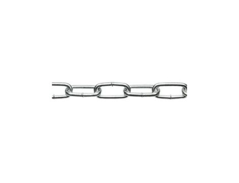 Ogniwo łańcucha średnica połączenia 6.5mm RS PRO długość 10m Cynk Stal