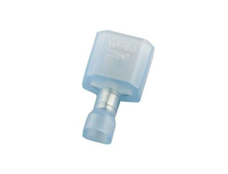 Konektor płaski Męski 0.8 x 6.35mm 1.5 › 2.5 mm2, 16 › 14 AWG długość 22mm Izolacja: Izolowane /100szt./