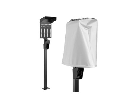 Zewnętrzny stojak do ładowarek samochodowych EV oraz PHEV Maclean, stalowy, 15kg max, MCE456