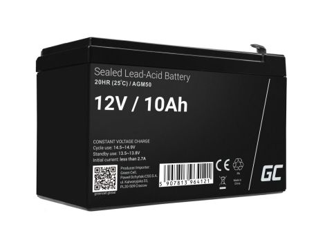 Green Cell AGM VRLA 12V 10Ah bezobsługowy akumulator do UPS