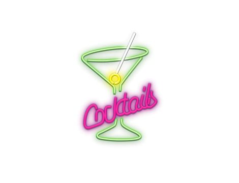 Neon PLEXI LED COCKTAILS róż zielony FPNE02X Forever Light