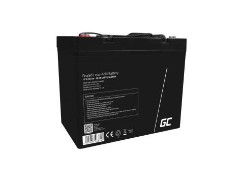 Green Cell AGM VRLA 12V 50Ah bezobsługowy akumulator do kosiarki, skutera, łodzi, wózka inwalidzkiego