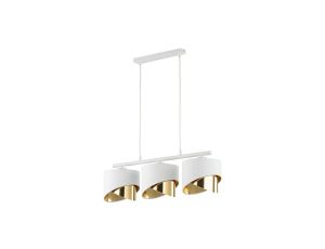 Lampa wisząca GRANT 3 - punktowa Biało / złoty 4821 TK Lighting