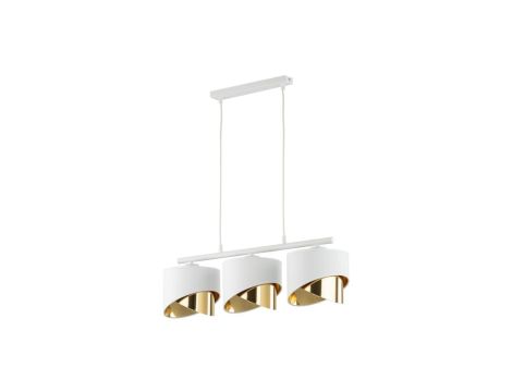 Lampa wisząca GRANT 3 - punktowa Biało / złoty 4821 TK Lighting